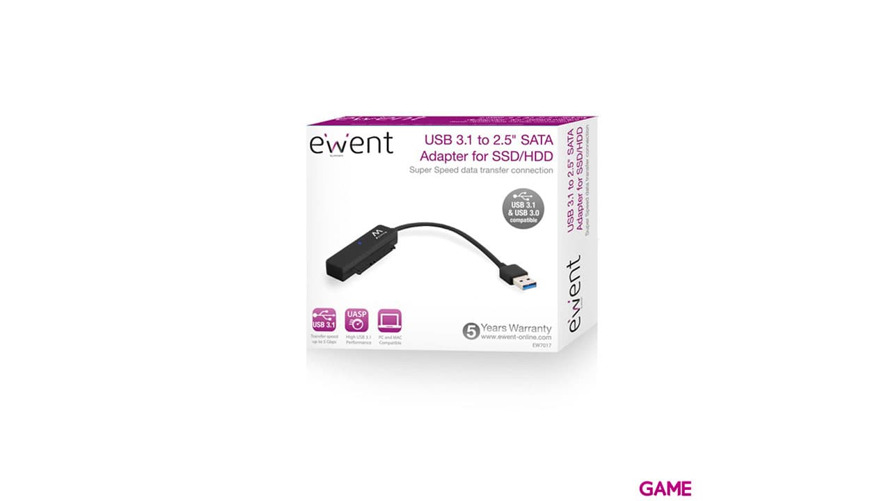 Ewent EW7017 tarjeta y adaptador de interfaz SATA