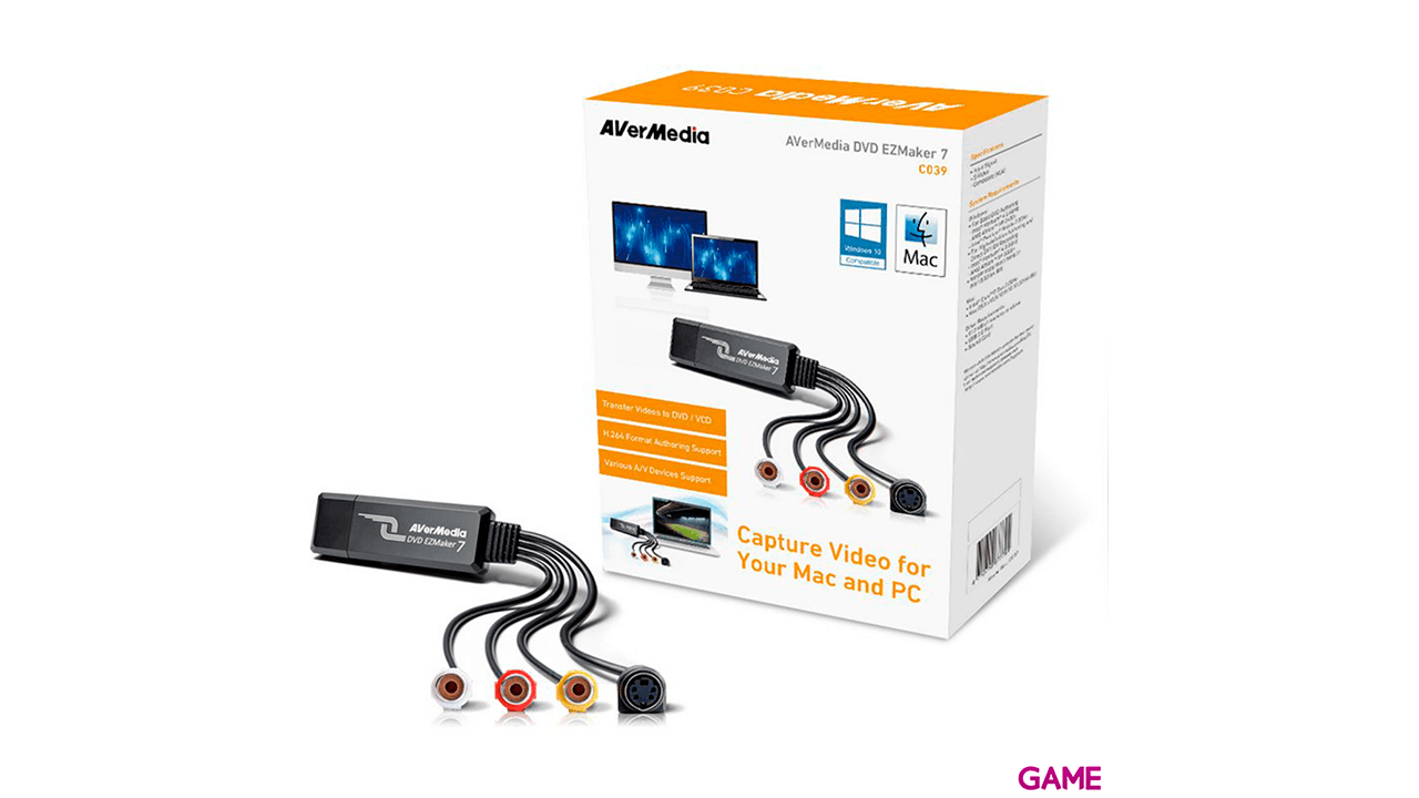 AVerMedia DVD EZMaker 7 USB 2.0 - Capturadora