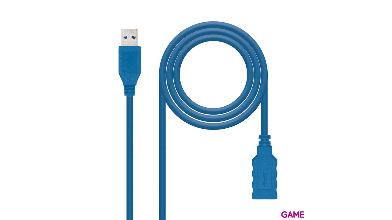Nanocable 10.01.0901-BL USB A 1m 3.2 Gen 1 Azul - Cable