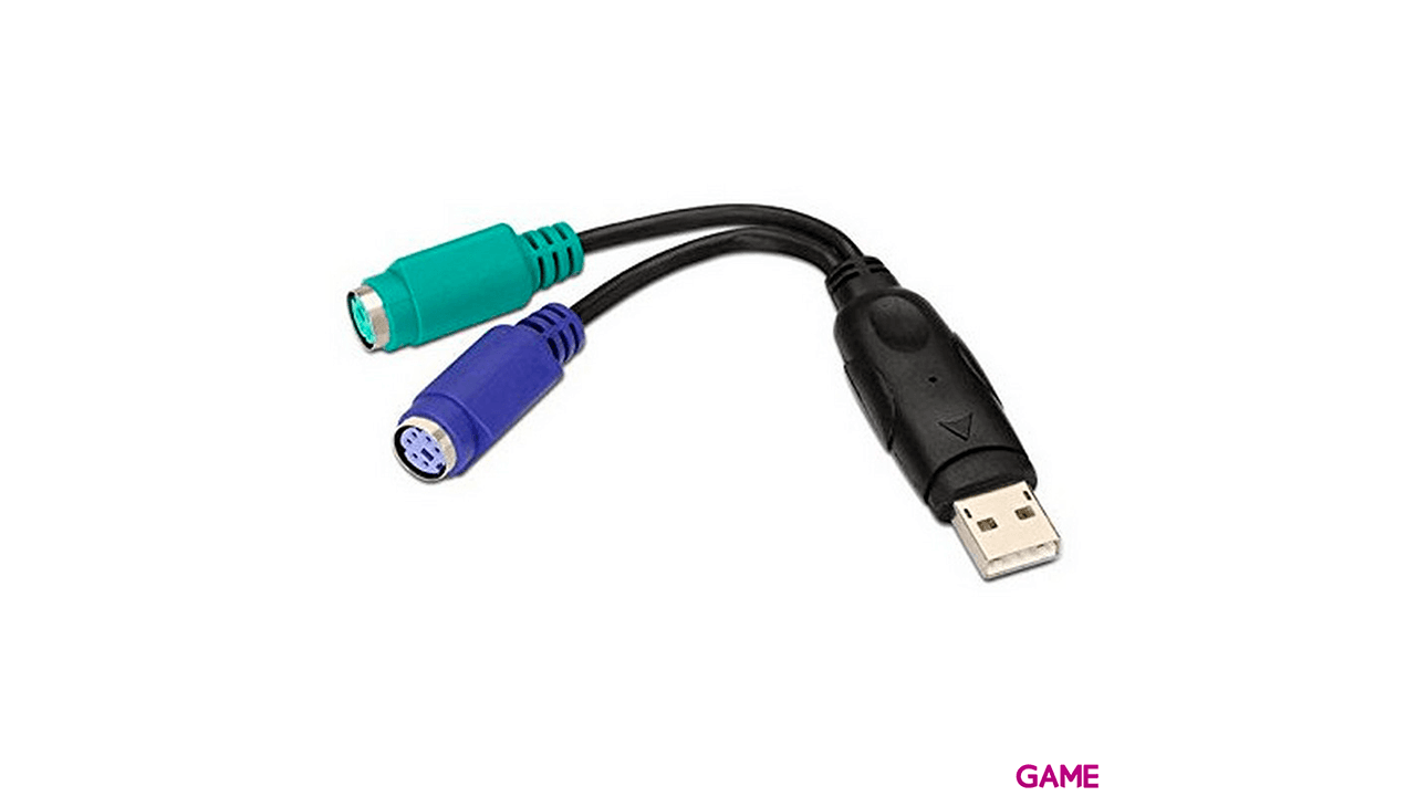 Nanocable PS2 A USB TIPO 2xPS2 H AM 15cm  Adaptador