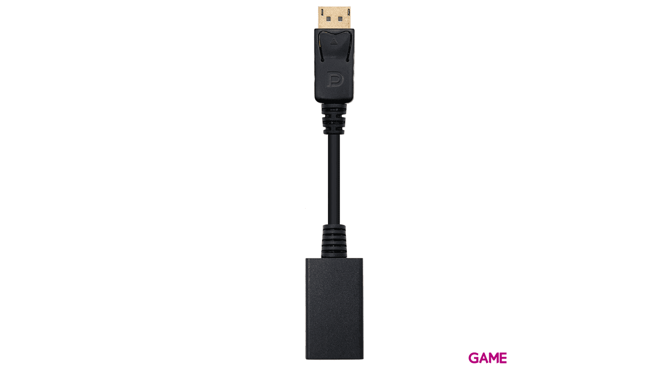 Nanocable Conversor Displau Port a HDMI DP M-HDMI H Negro 15cm - Adaptador