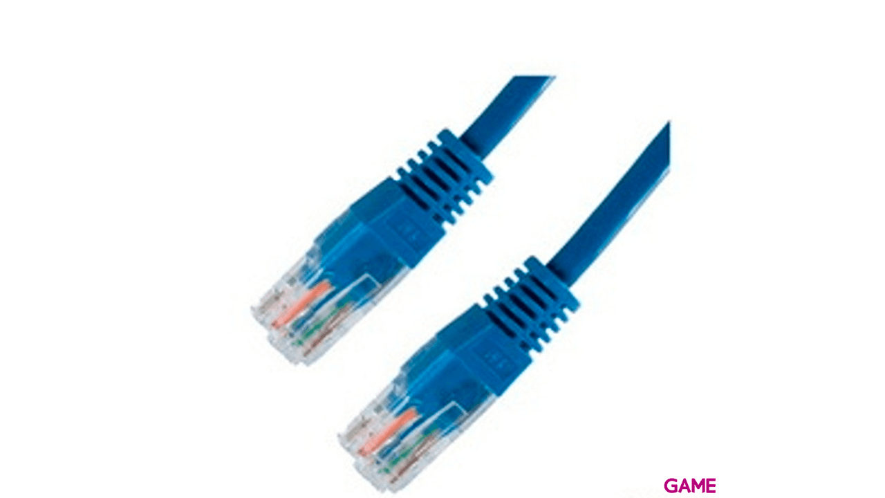 Nanocable CABLE RED LATIGUILLO RJ45 CAT.6 UTP AWG24, AZUL, 2.0 M