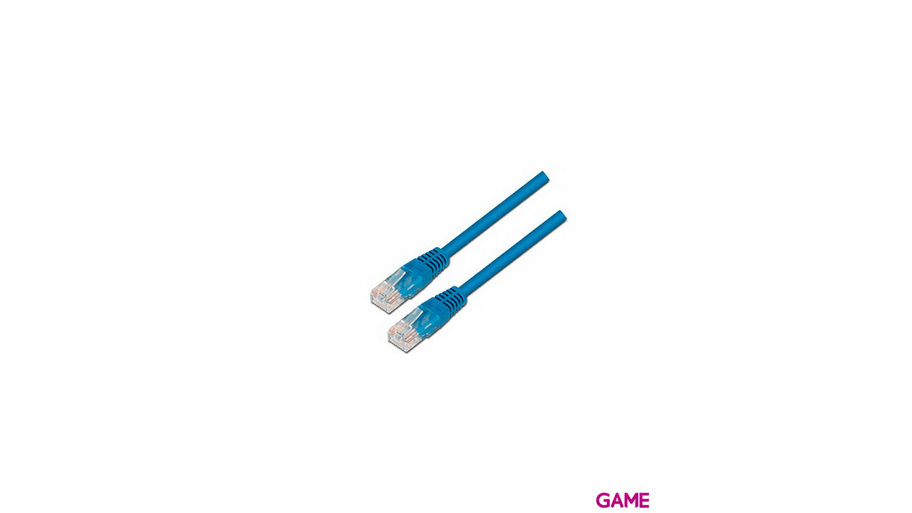 Nanocable CABLE RED LATIGUILLO RJ45 CAT.6 UTP AWG24, AZUL, 2.0 M