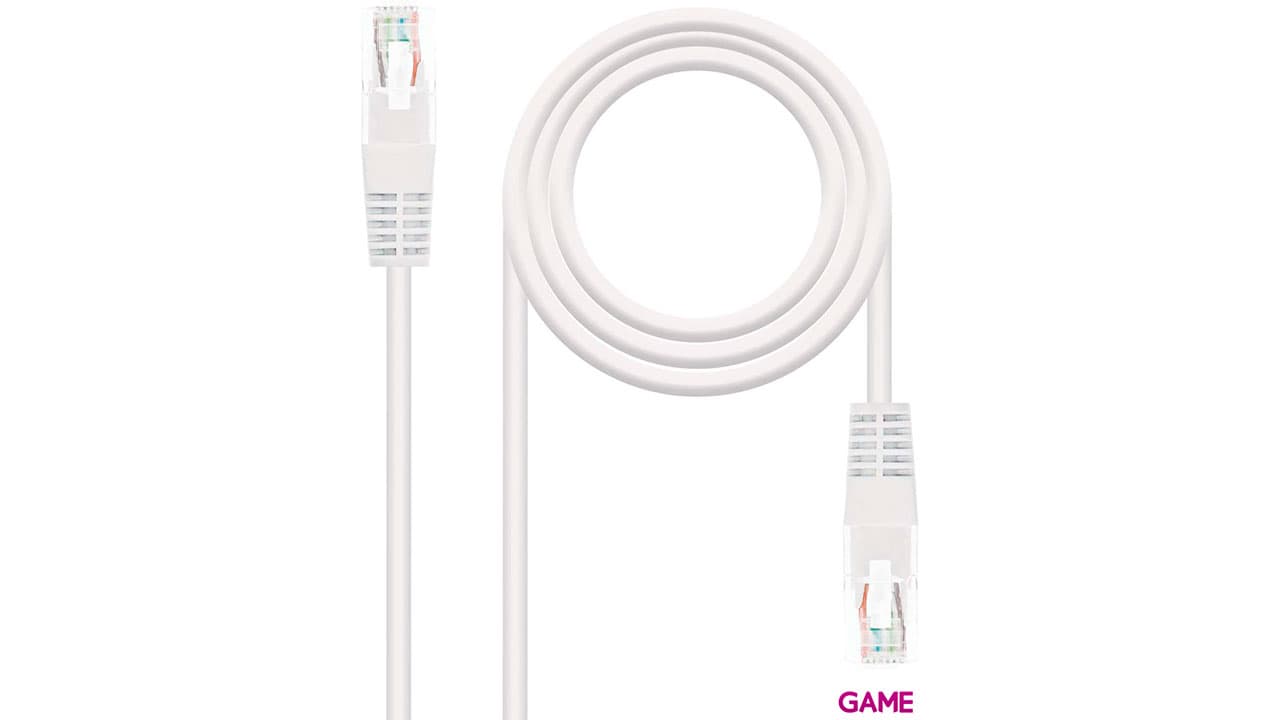 Nanocable 1m RJ45 CAT.6 UTP Blanco - Cable Red
