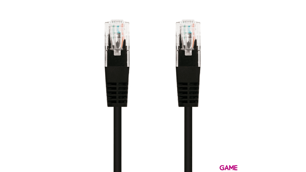 Nanocable 10.20.0401-BK Red Cat6e U/UTP (UTP) 1m Negro - Cable
