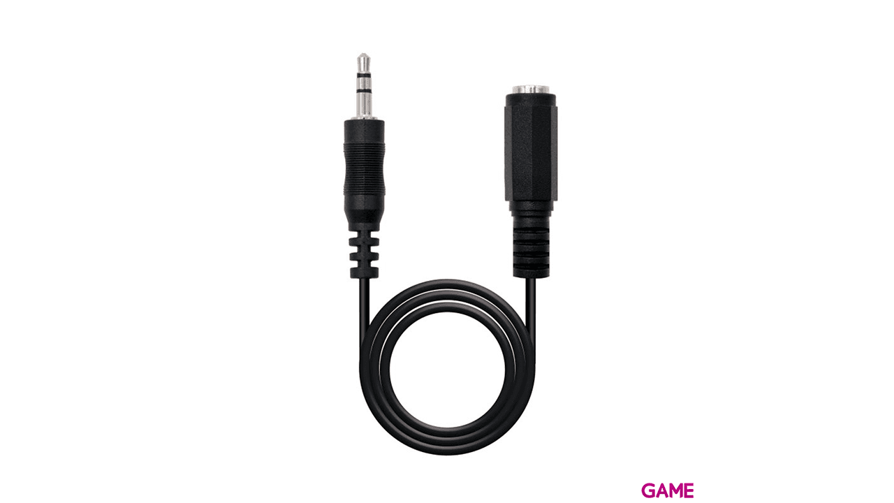 Nanocable 10.24.0201 Audio 1,5 m 3,5mm Negro - Cable