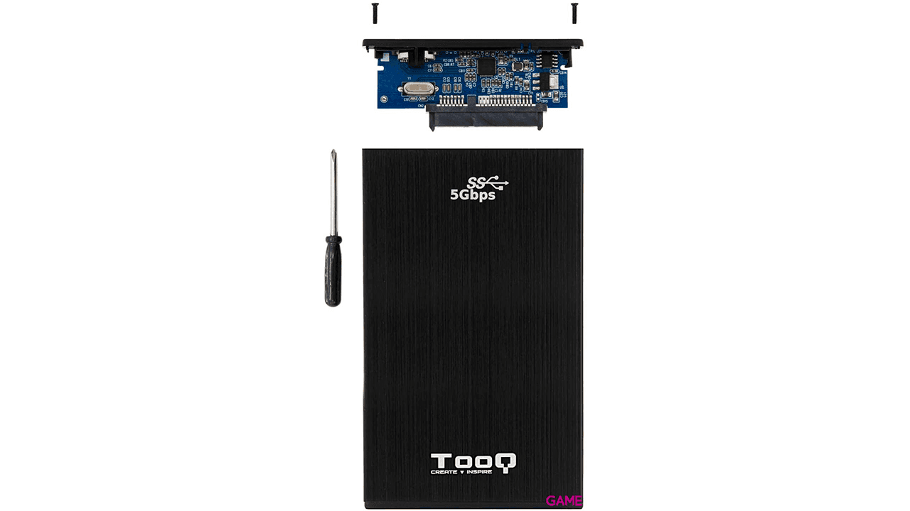 TooQ TQE-2522B 2.5" Negro - Caja Disco Duro