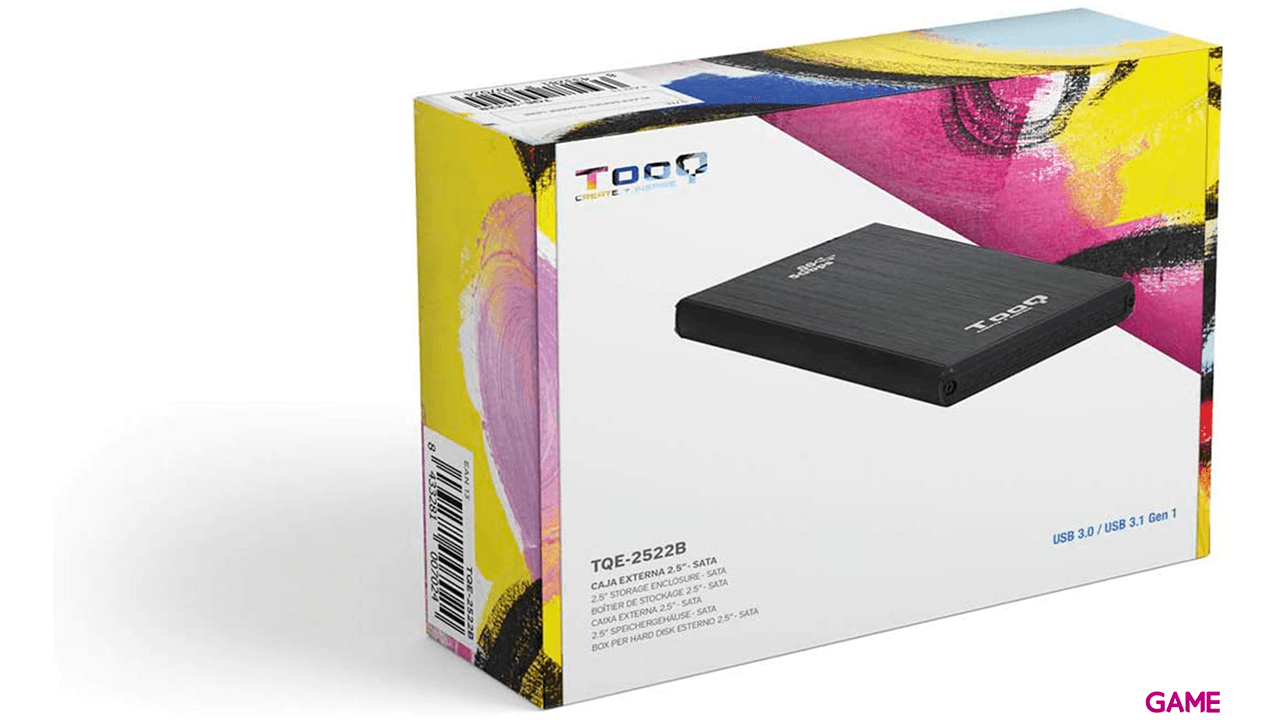 TooQ TQE-2522B 2.5" Negro - Caja Disco Duro