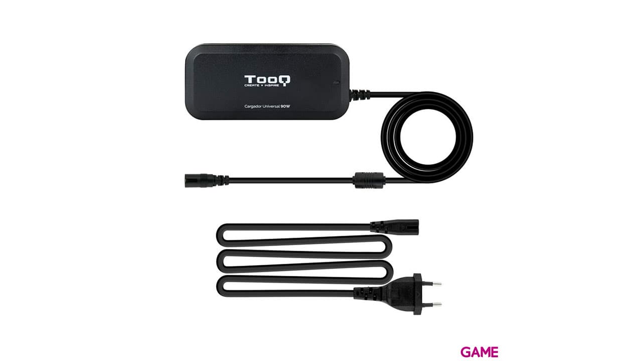 TooQ TQLC-90BS02AT adaptador e inversor de corriente Interior 90 W Negro