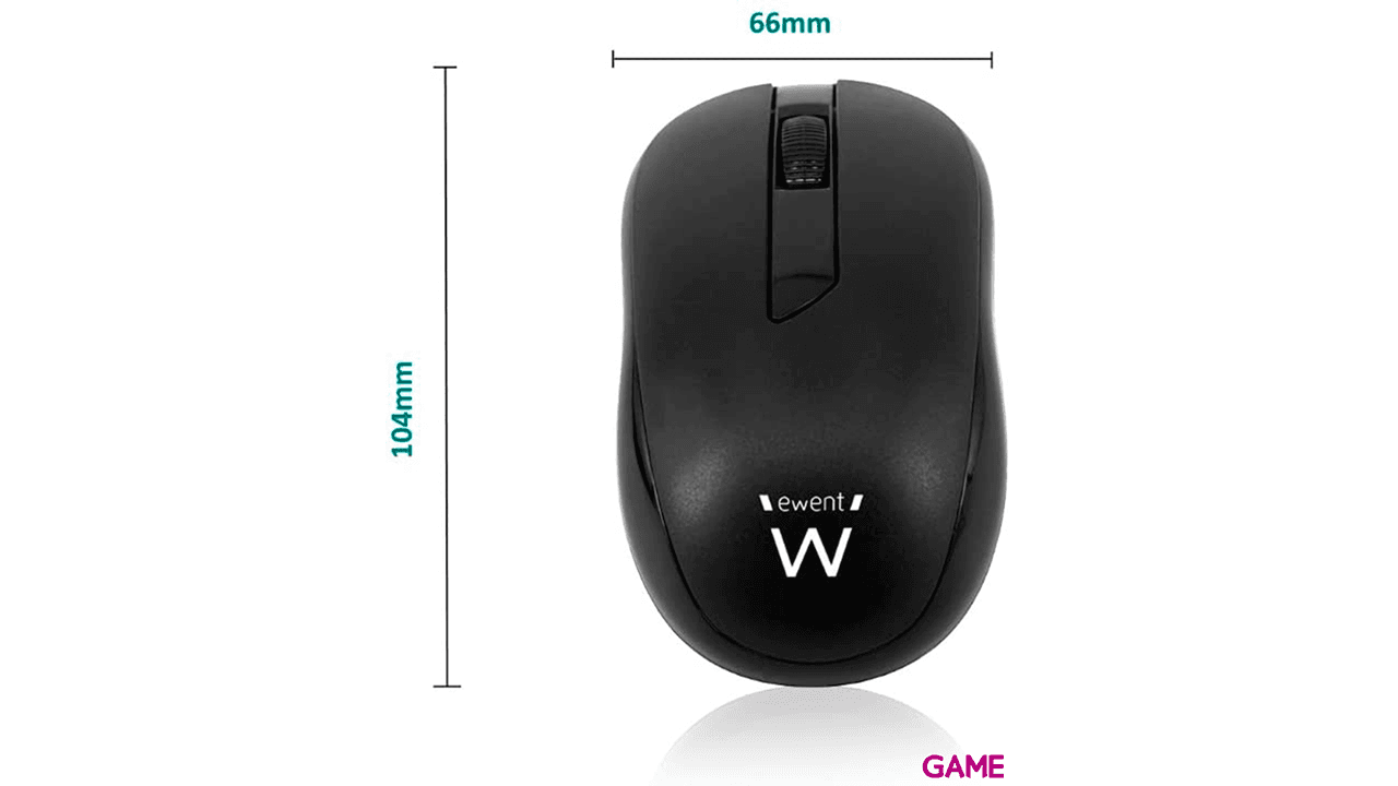 Ewent EW3223 Inalámbrico Óptico 1000 DPI - Raton Gaming