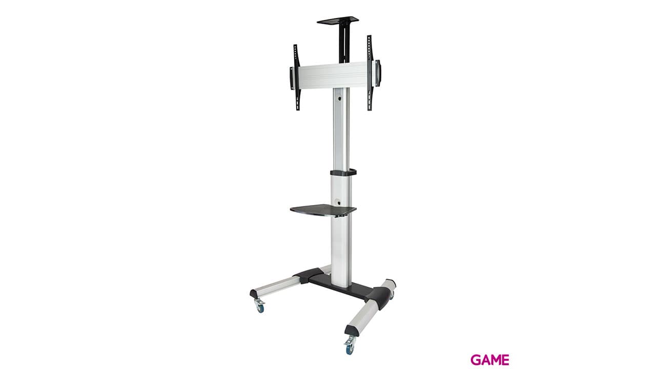TooQ FS1870M-B signage display mount 94 cm (37") Negro, Plata