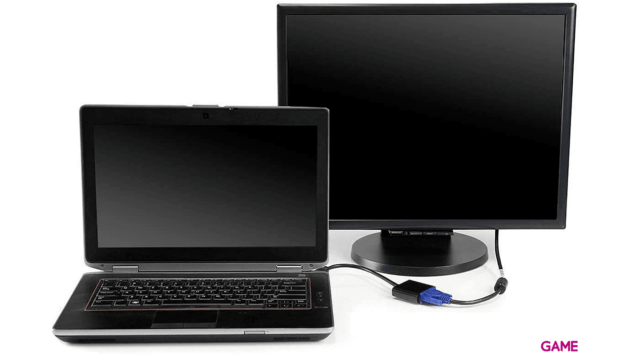 Ewent EW9864 HDMI VGA, 3.5mm Negro - Adaptador