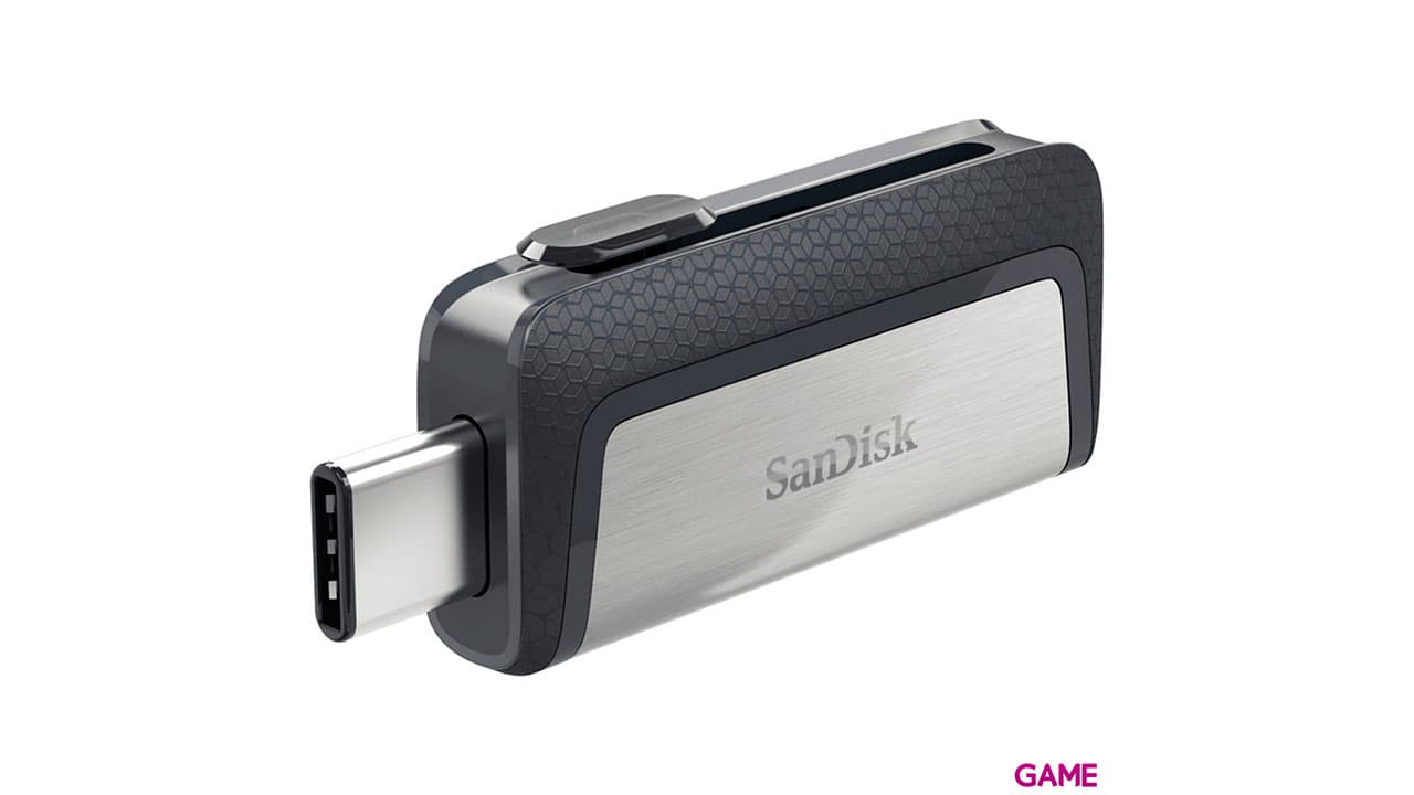 Sandisk Ultra Dual Drive USB Type-C unidad flash USB 128GB USB Type-A / USB Type-C 3.2 Gen 1 (3.1 Gen 1) Negro, Plata