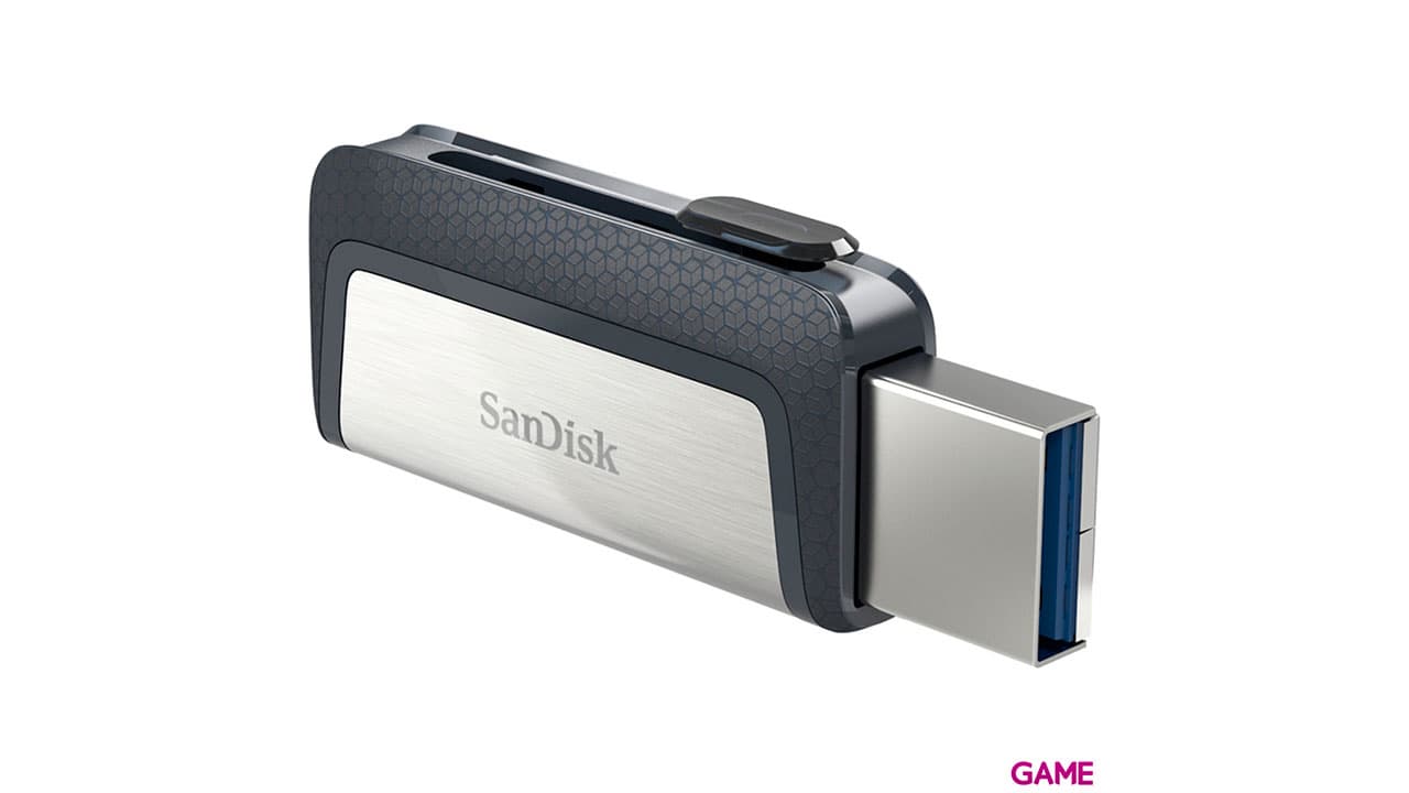 Sandisk Ultra Dual Drive USB Type-C unidad flash USB 128GB USB Type-A / USB Type-C 3.2 Gen 1 (3.1 Gen 1) Negro, Plata