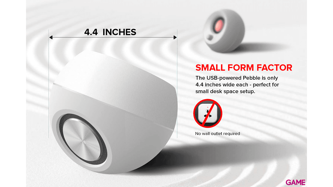 Creative Pebble 2.0 Negro USB Desktop Speakers - Altavoces