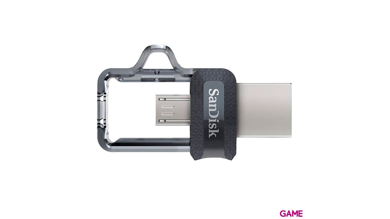 Sandisk Ultra Dual m3.0 32GB USB A / Micro-USB Negro Plata - Pendrive