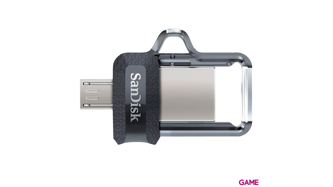 Sandisk Ultra Dual m3.0 32GB USB A / Micro-USB Negro Plata - Pendrive