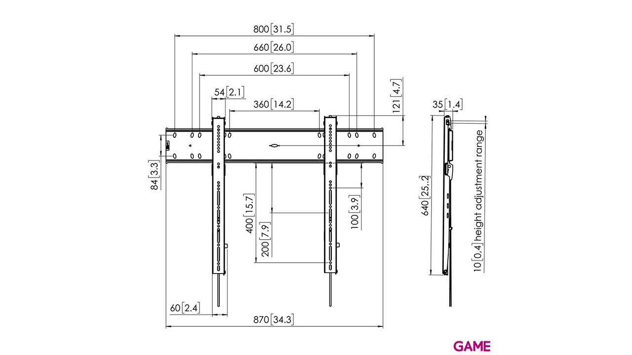 VOGELS PFW 6800 DISPLAY WALL MOUNT FIXED