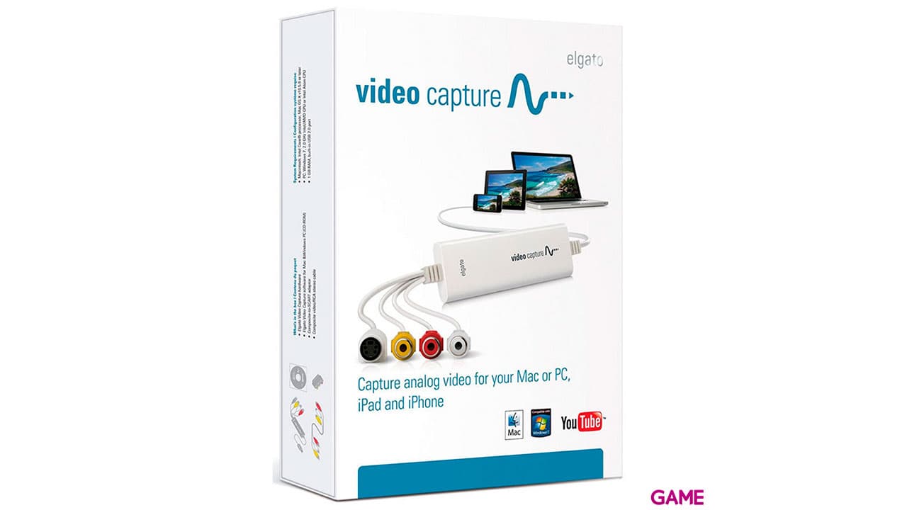 Elgato 1VC108601001 sintonizador de TV Analógica USB