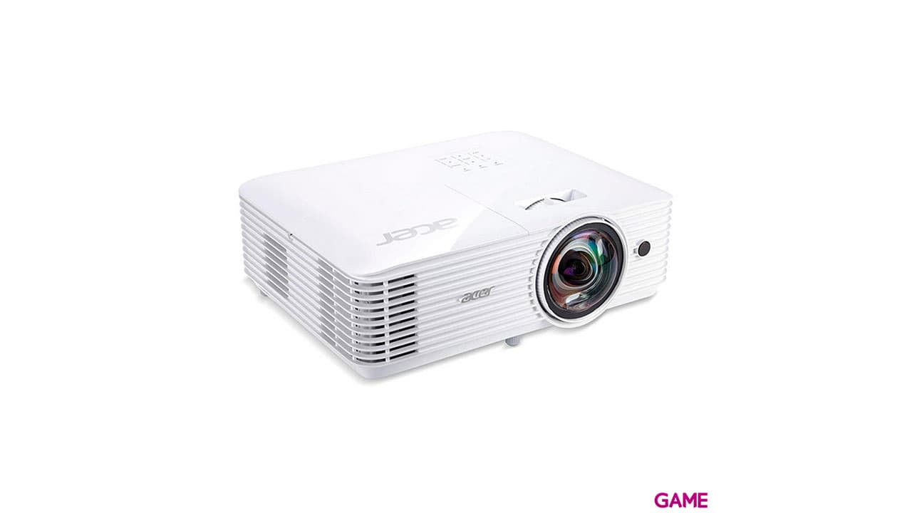 Acer S1286H videoproyector 3500 lúmenes ANSI DLP XGA (1024x768) Proyector instalado en el techo Blanco