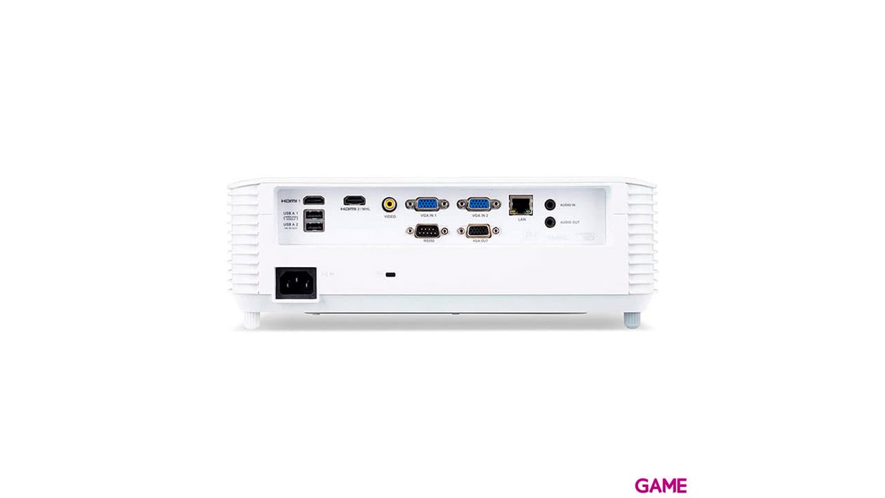 Acer S1286H videoproyector 3500 lúmenes ANSI DLP XGA (1024x768) Proyector instalado en el techo Blanco