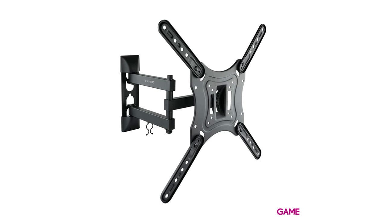 TooQ Giratorio e Inclinable 23”- 55” Tres Pivotes Negro - Soporte