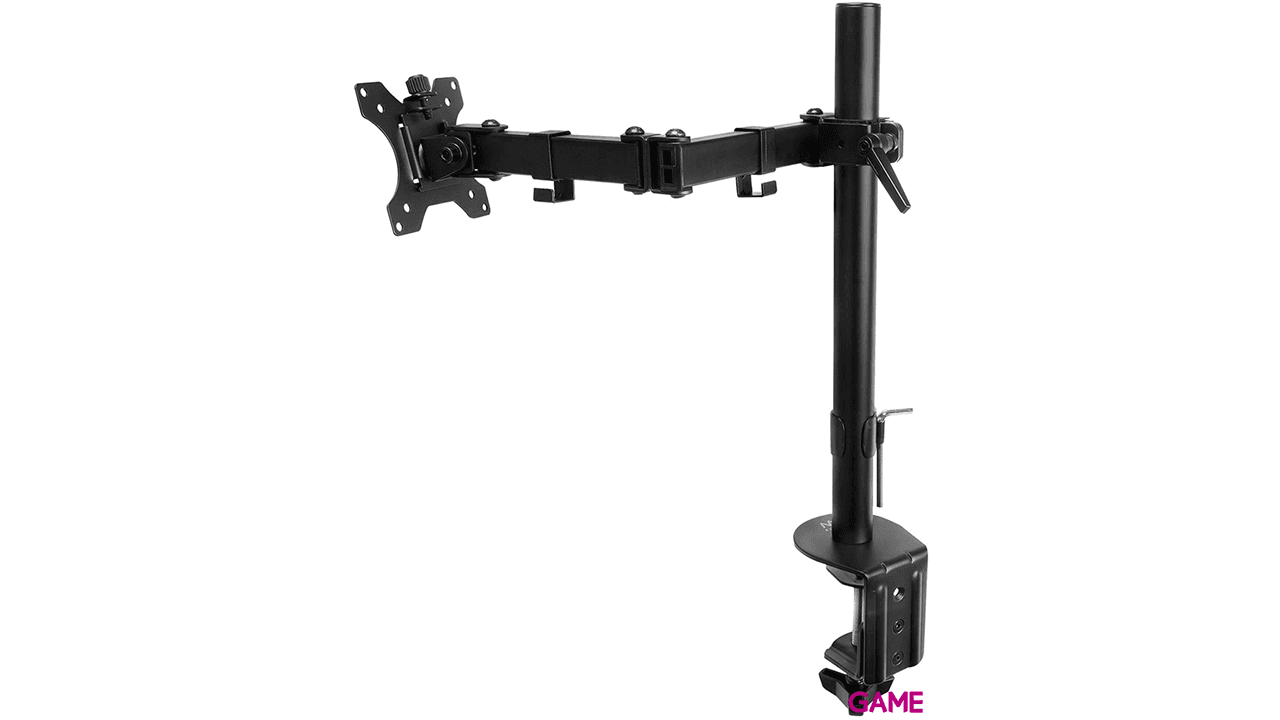 Ewent EW1510 Brazo para monitor hasta 27" 3 puntos de giro Soporte Negro