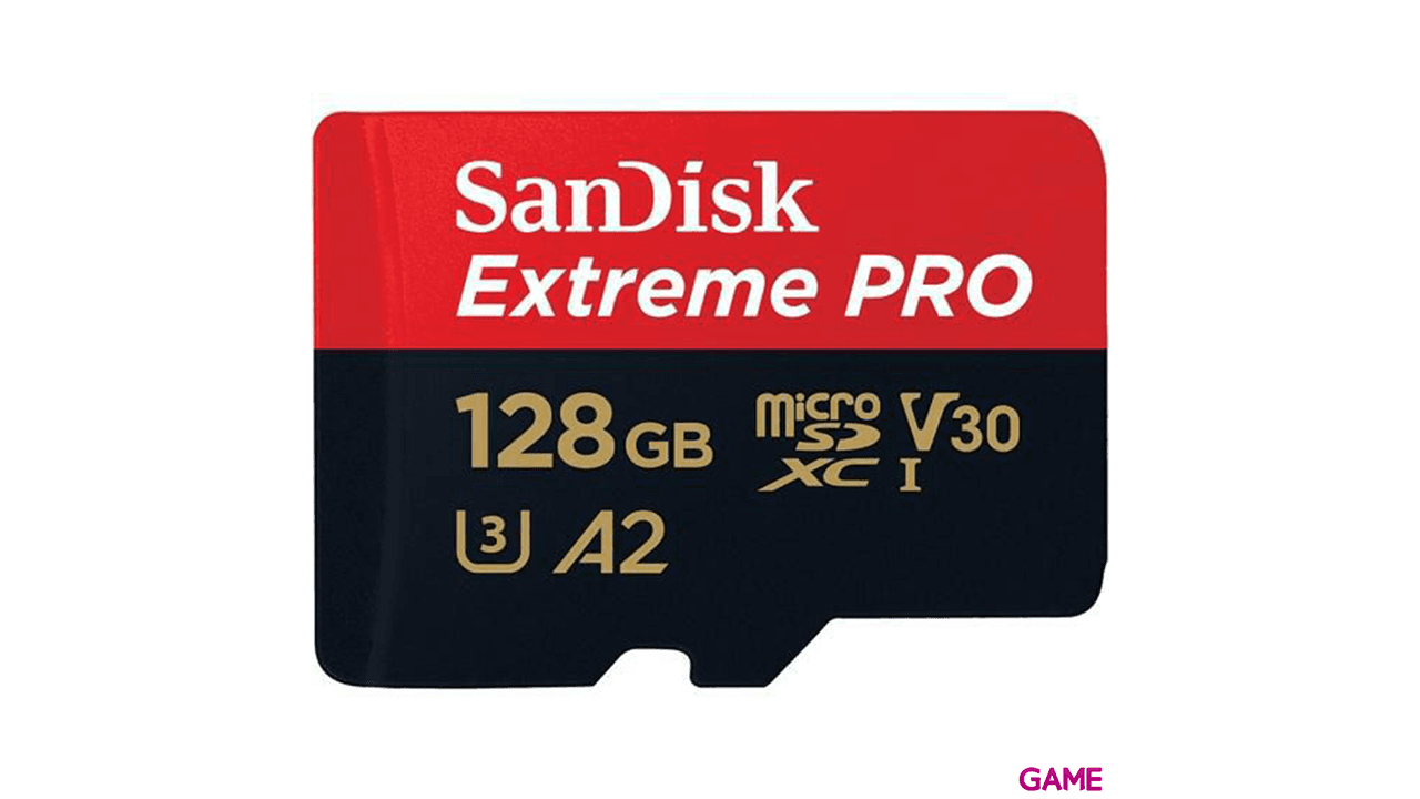 Sandisk 128GB Extreme Pro microSDXC Clase 10 - Tarjeta Memoria