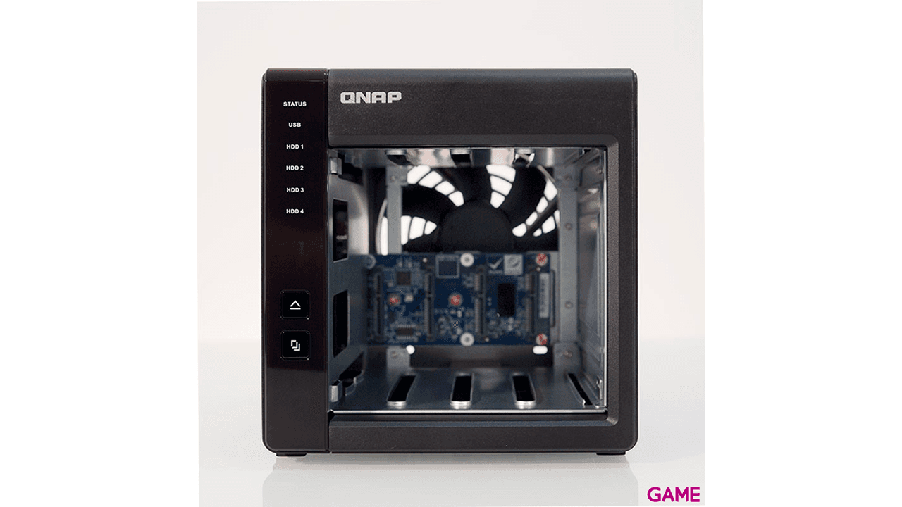 QNAP TR-004 unidad de disco multiple Negro