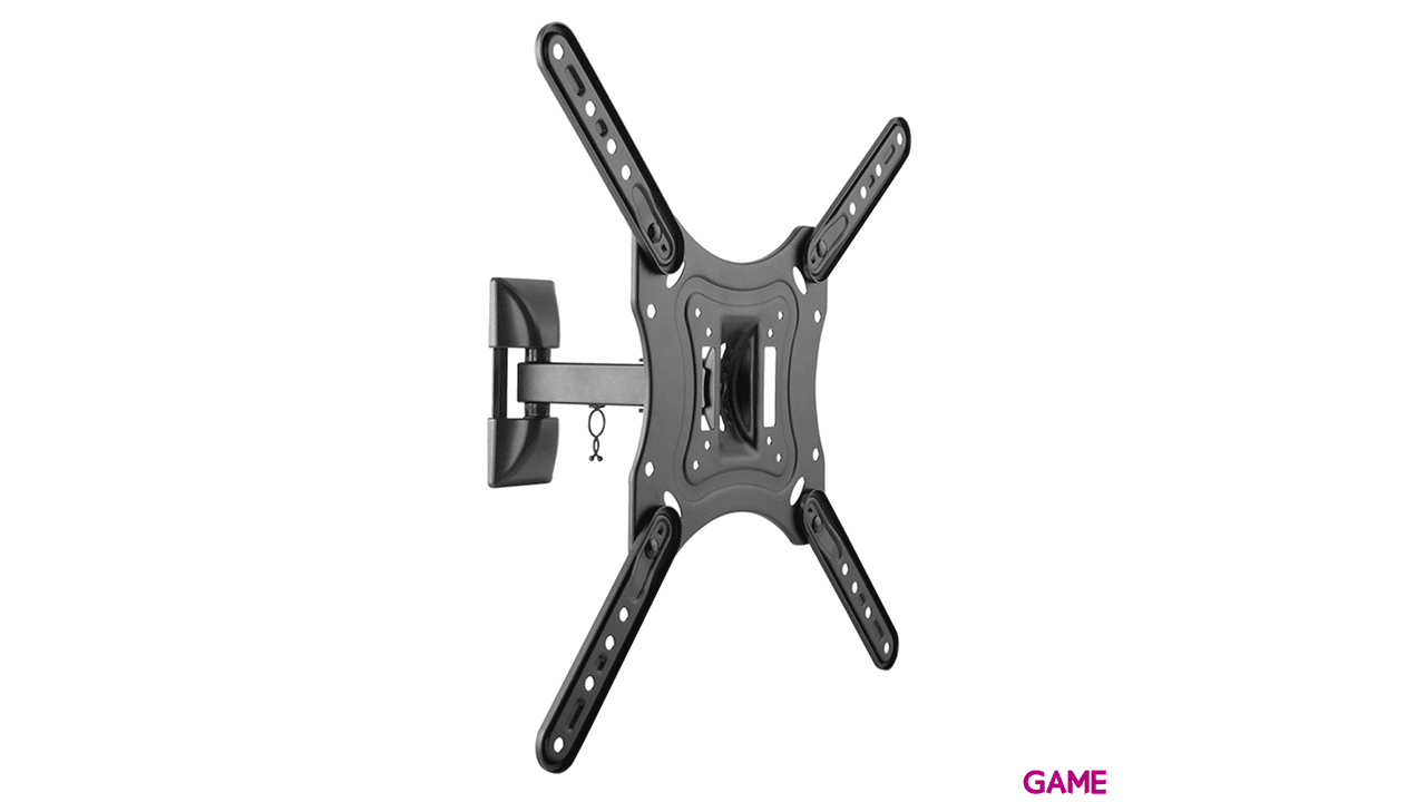 TooQ Giratorio e Inclinable 23”- 55”, con Dos Pivotes, Negro - Soporte