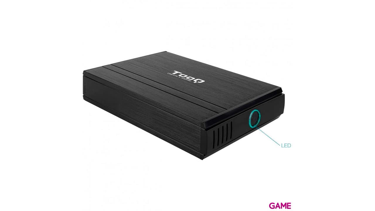 TooQ Caja HDD 3,5" IDE/SATA A USB 2.0 Negro - Adaptador