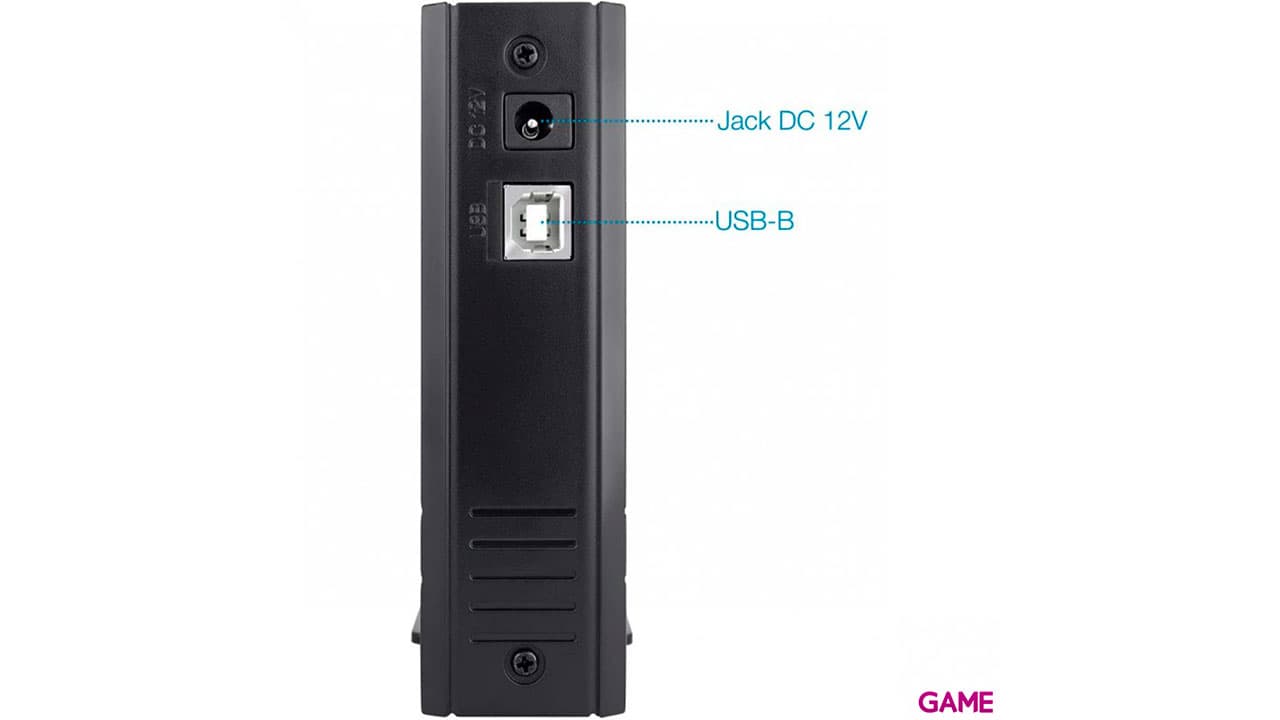 TooQ Caja HDD 3,5" IDE/SATA A USB 2.0 Negro - Adaptador