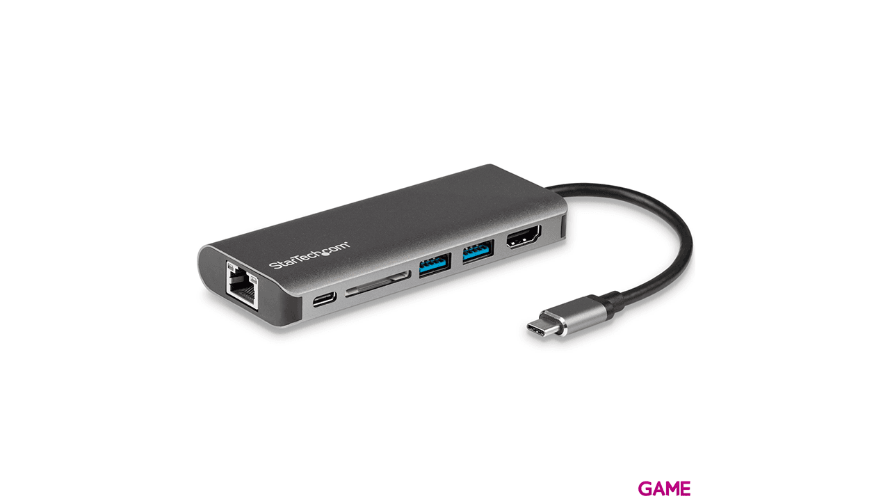 StarTech Docking Station - USB-C - HDMI - Red Ethernet - Lector SD - Dock Station