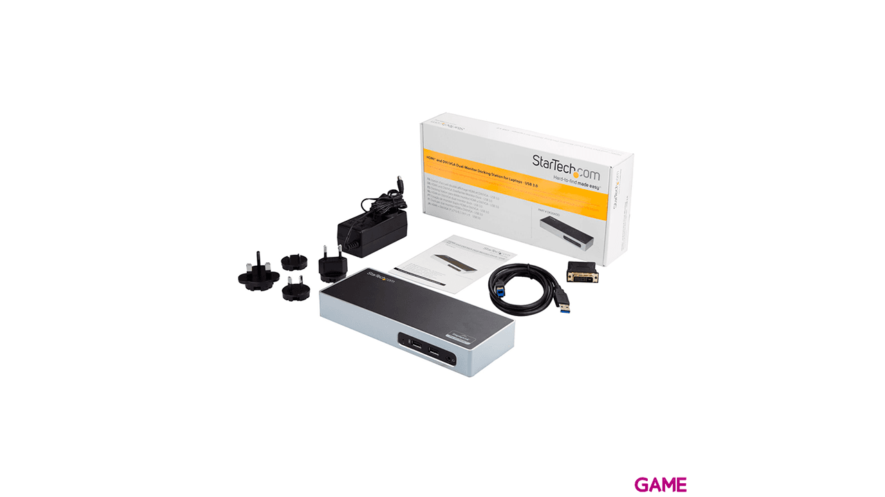 StarTech.com Docking Station USB 3.0 para Dos Monitores - 6x USB 3.0
