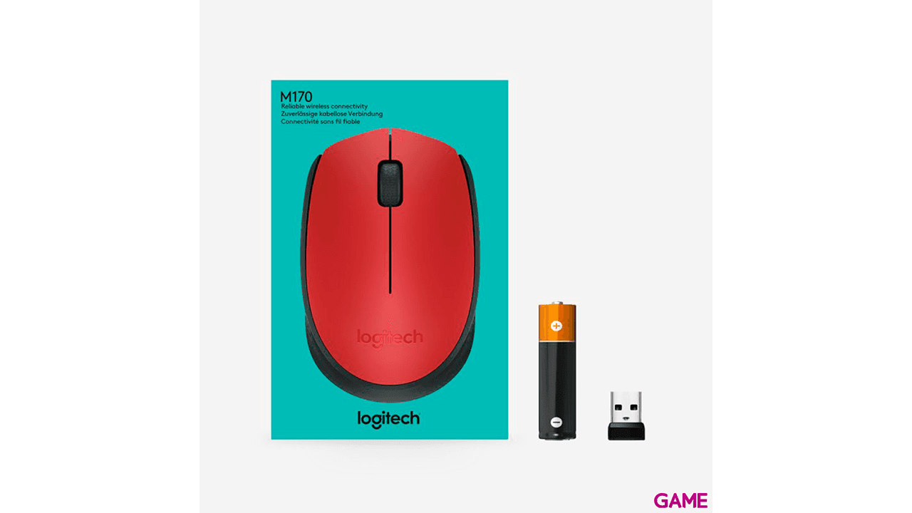 Logitech M171 Inalámbrico Óptico 1000 DPI - Raton