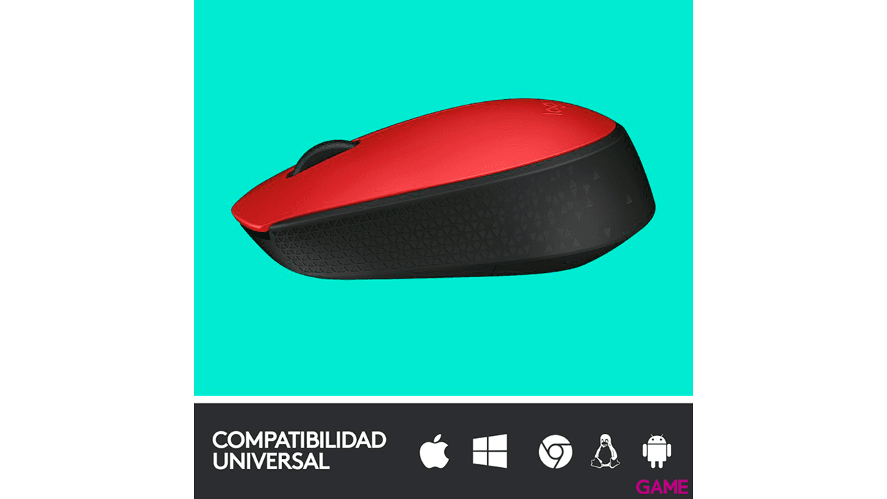 Logitech M171 Inalámbrico Óptico 1000 DPI - Raton