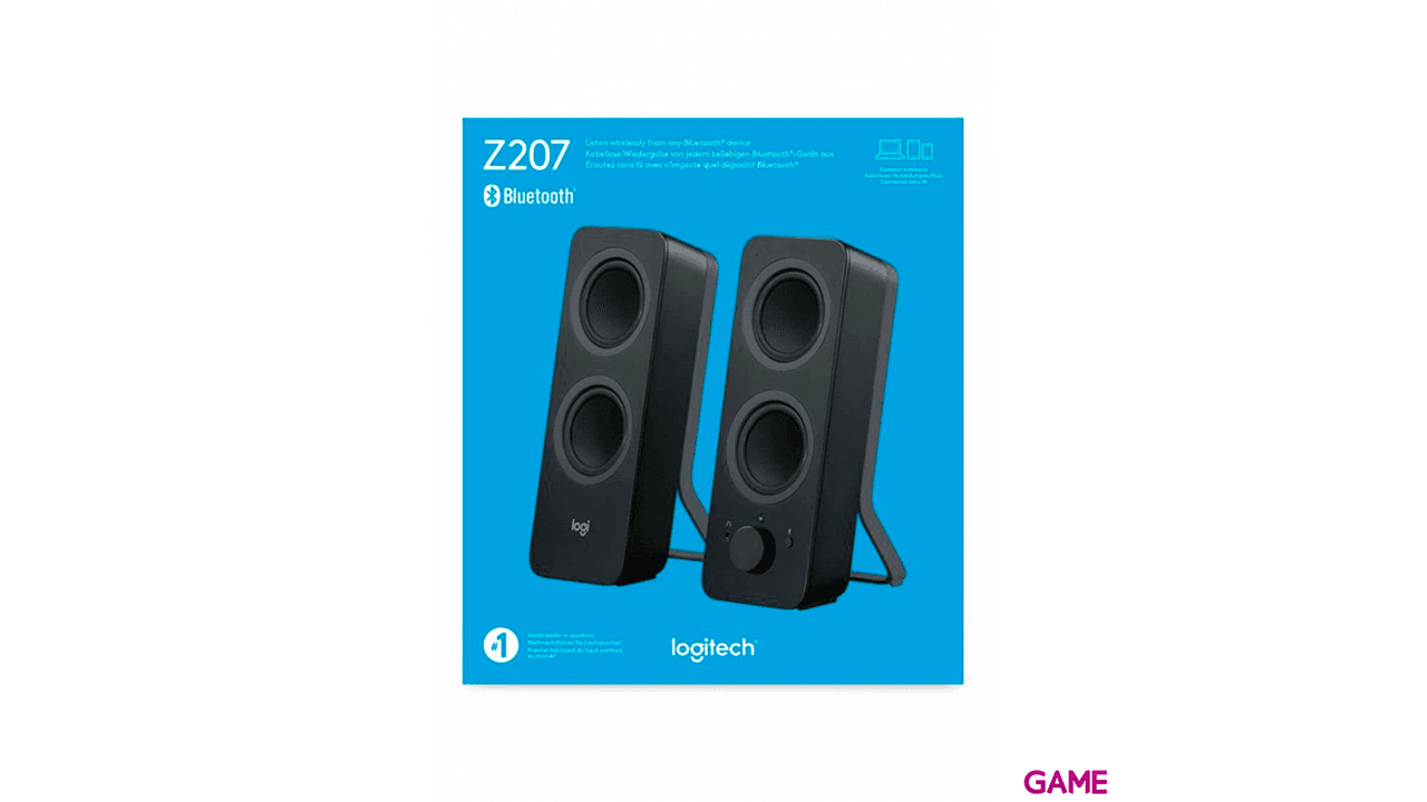 Logitech Z207 Inalámbrico y alámbrico - 2.0 - 5 W- Negros