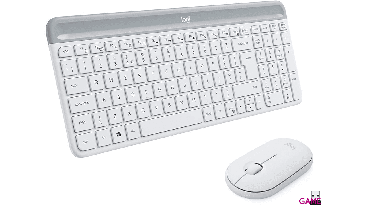 Logitech MK470 Slim Wireless Combo Blanco - Combo