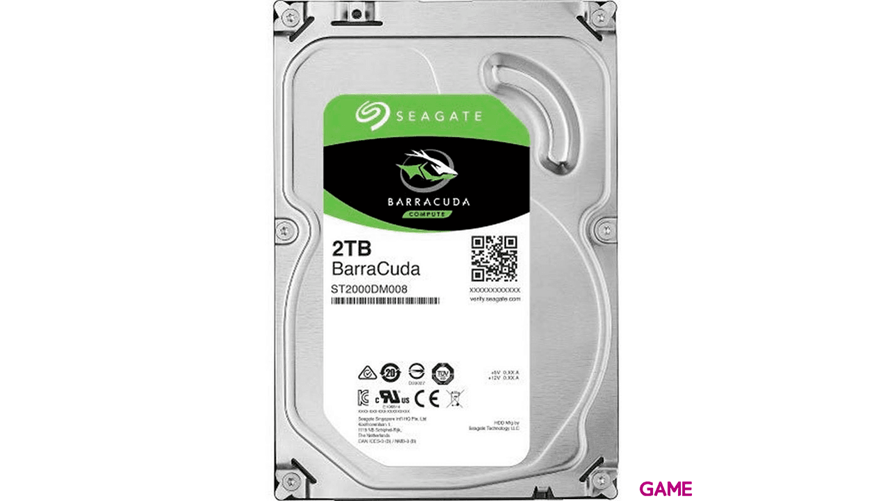 Seagate Barracuda ST2000DM008 3.5" 2TB Serial ATA III - Disco Duro