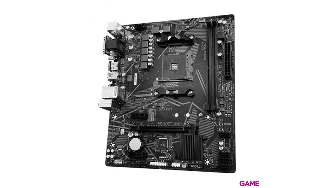 GIGABYTE A520M S2H Zocalo AM4 Micro ATX - Placa Base