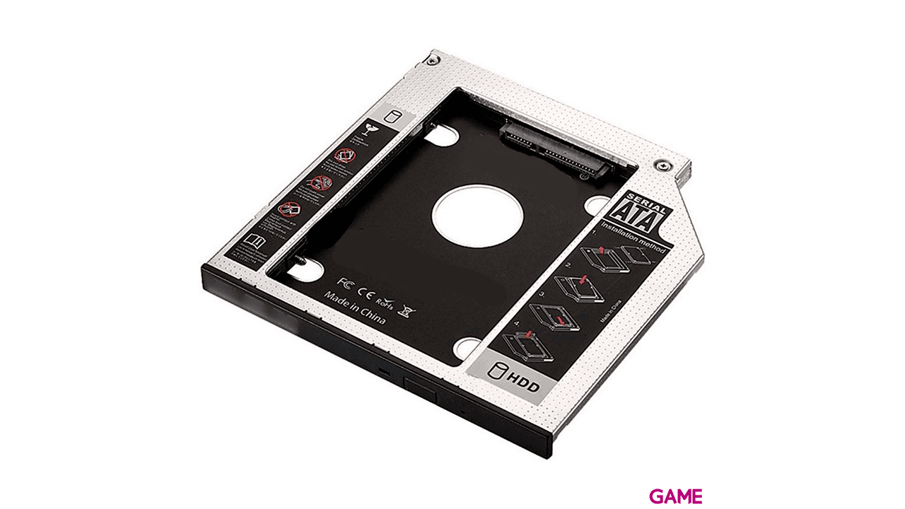 Ewent EW7003 funda para disco duro externo Acrilonitrilo butadieno estireno ABS Aluminio Negro Blanco