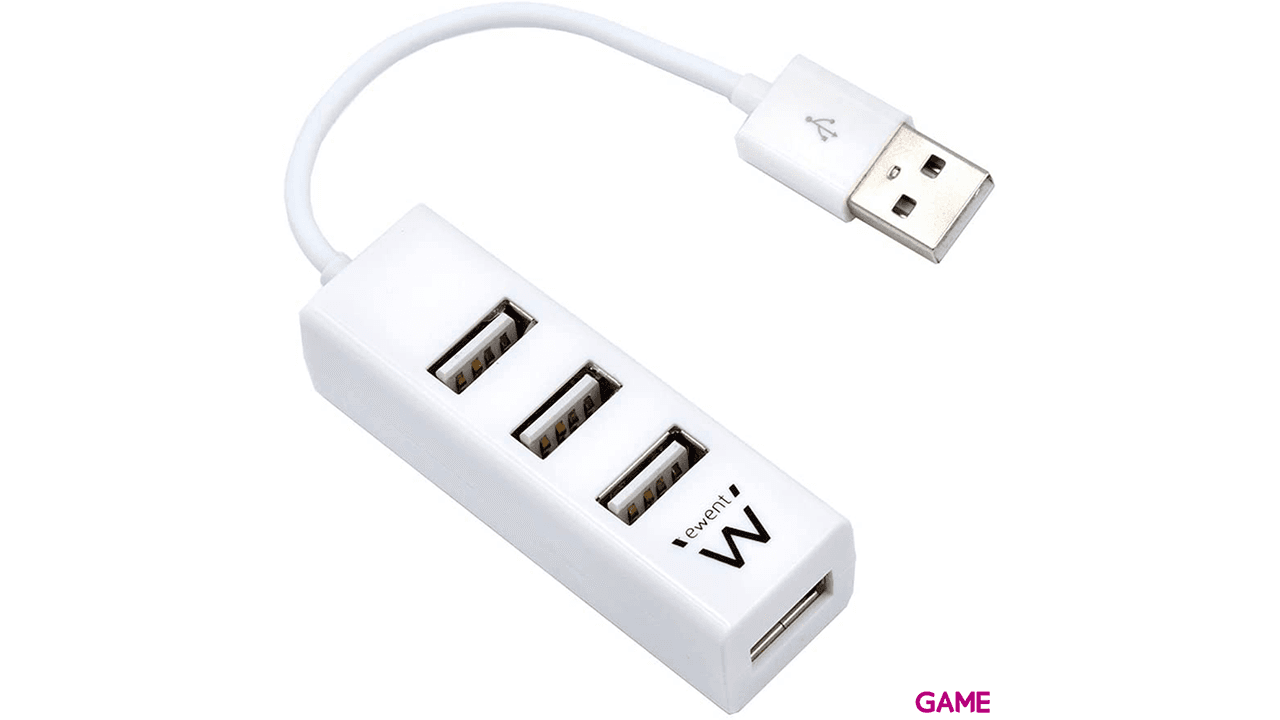 Ewent EW1122 USB 2.0 Blanco - Hub