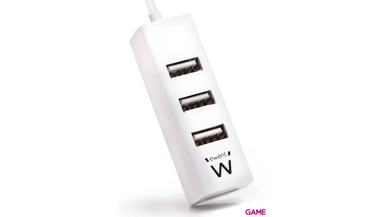 Ewent EW1122 USB 2.0 Blanco - Hub