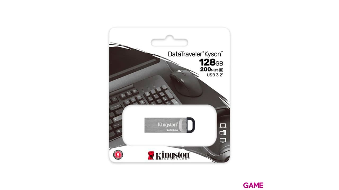 Kingston Technology DataTraveler Kyson 128GB USB tipo A 3.2 Gen 1 (3.1 Gen 1) Plata - Pendrive