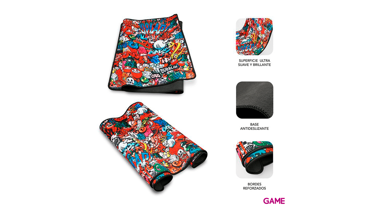 Subblim Graffiti Extended XL - Alfombrilla Gaming