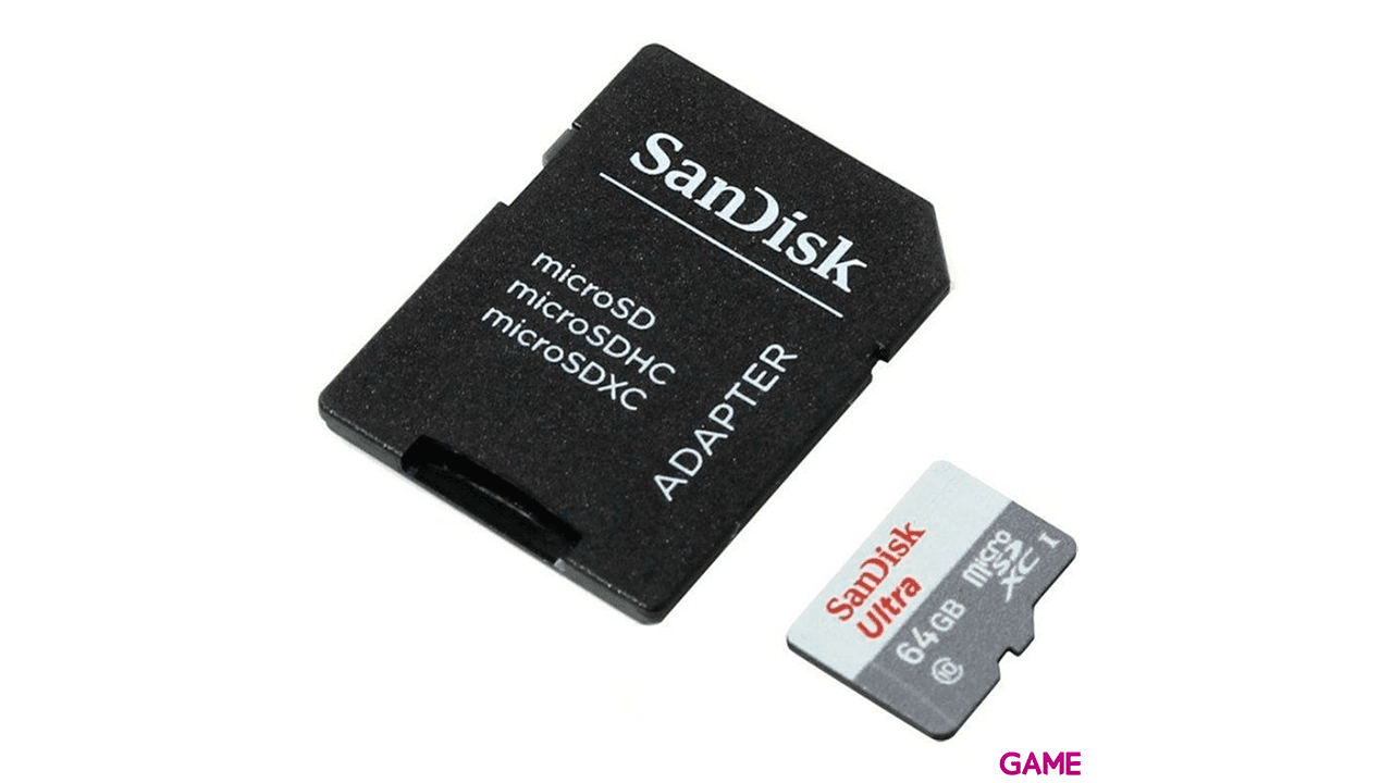 SanDisk 64GB Ultra microSDXC Clase 10 - Tarjeta Memoria