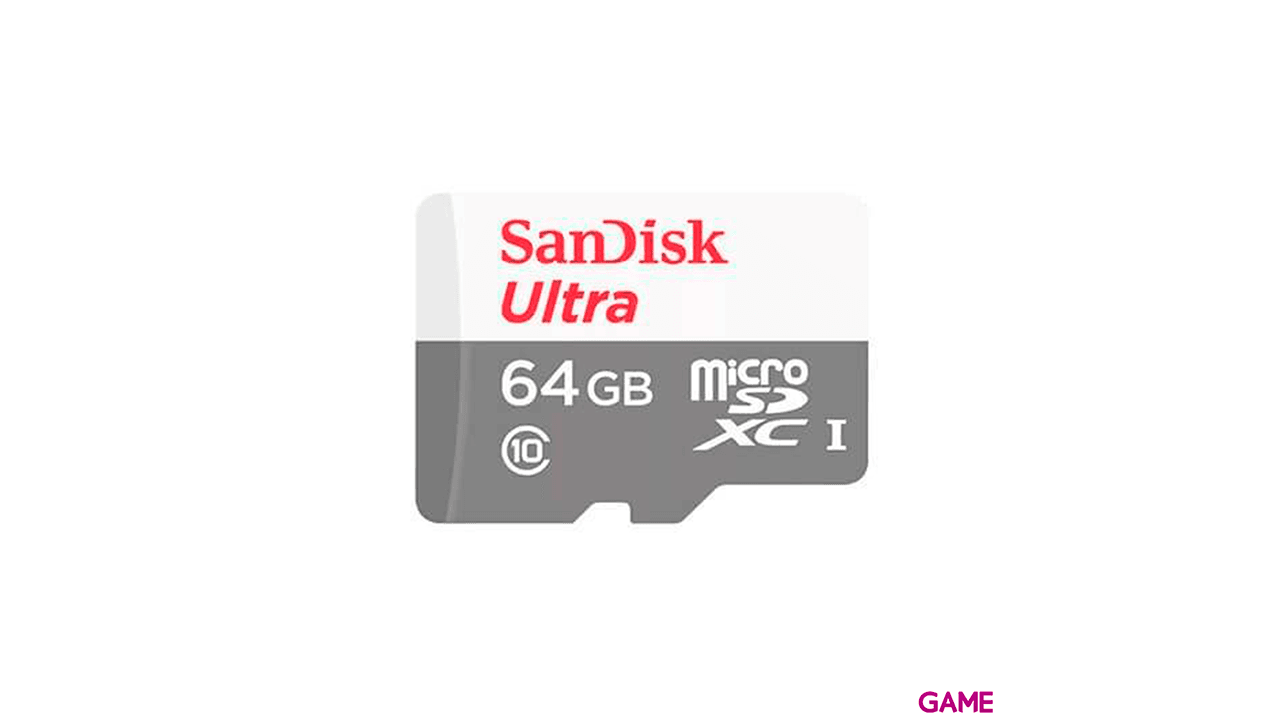 SanDisk 64GB Ultra microSDXC Clase 10 - Tarjeta Memoria