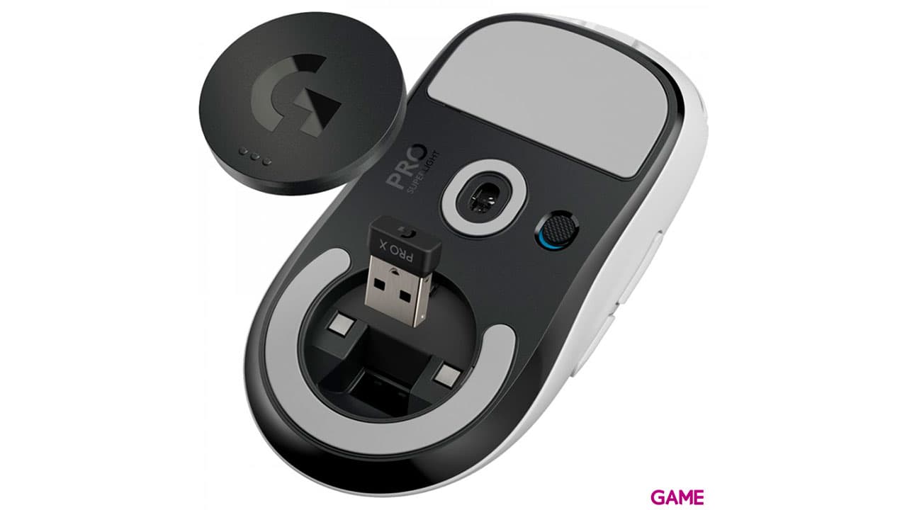 Logitech G Pro X Inalambrico 25400DPI Blanco - Raton