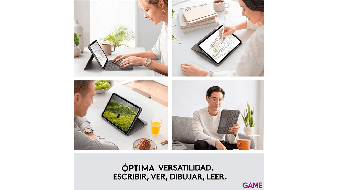 Logitech Folio Touch Gris Smart Connector - Teclado