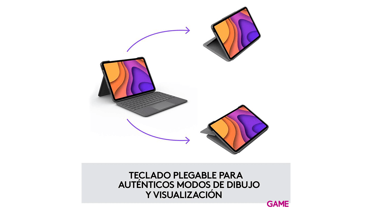 Logitech Folio Touch Gris Smart Connector - Teclado